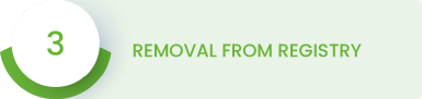 removal from registry